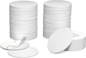 50pcs NFC Tags NTAG215 NFC Coins White NFC Stickers Cards Adhesive Backing