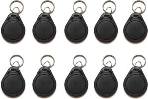 10 PCS 13.56 MHz UID Writable Rewritable Clone IC Smart Key Fobs, Compatible with MIFARE Classic 1K, RFID Blank Tag for Access Control Key Tag Rewritable (10)